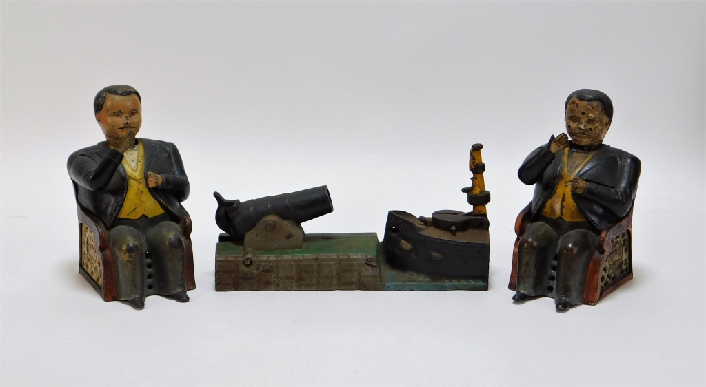 3PC J & E STEVENS CAST IRON