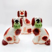 3PC KENT STAFFORDSHIRE WARE DO