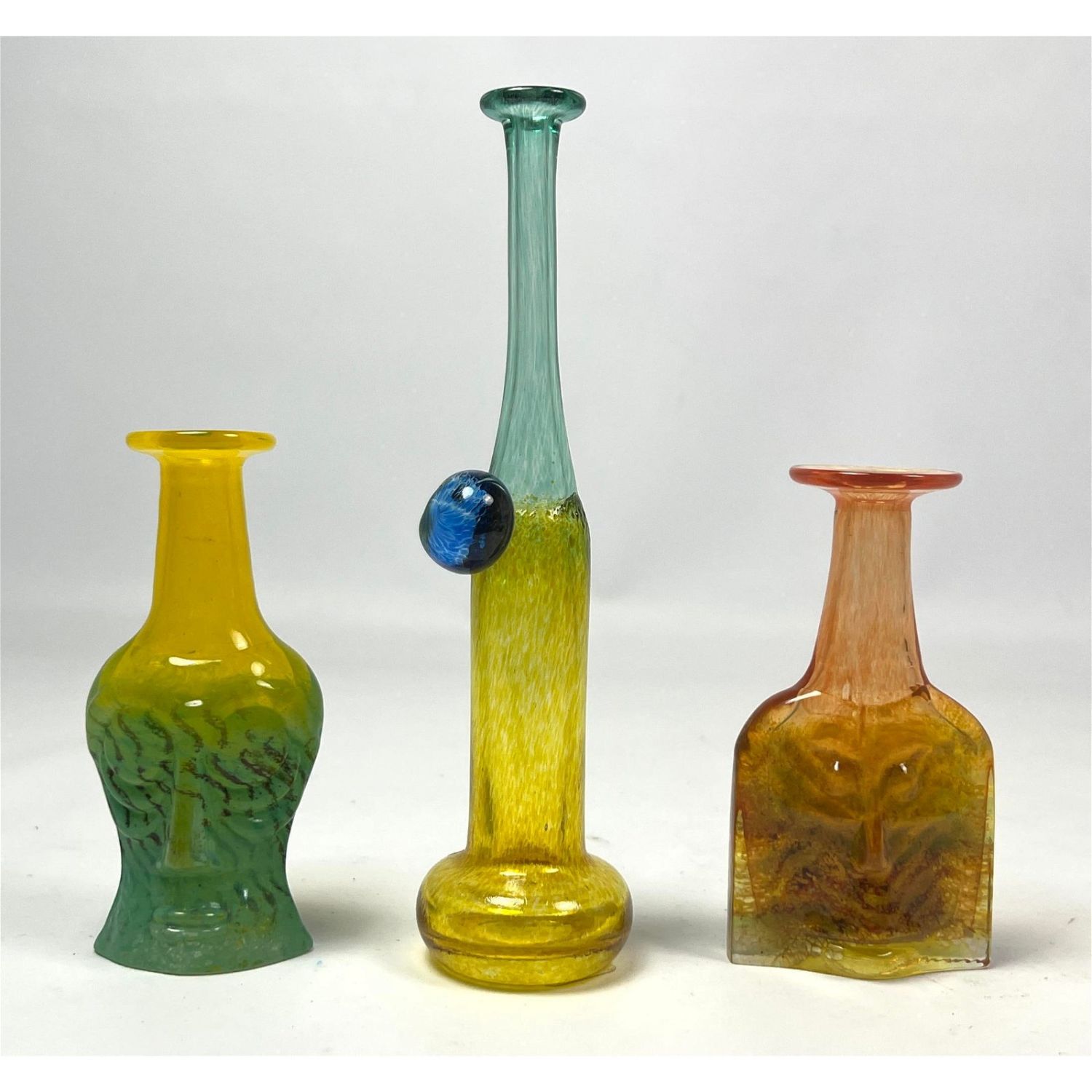 3pc KOSTA BODA Bottle Vases. 2pc