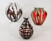 3PC KRALIK BURGUNDY BOHEMIAN A
