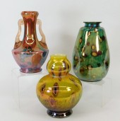 3PC KRALIK IRIDESCENT ART DECO