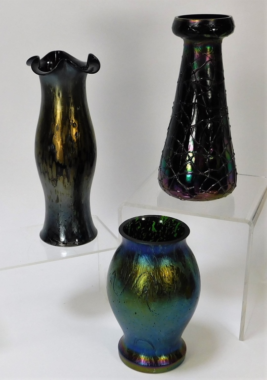 3PC KRALIK IRIDESCENT BOHEMIAN