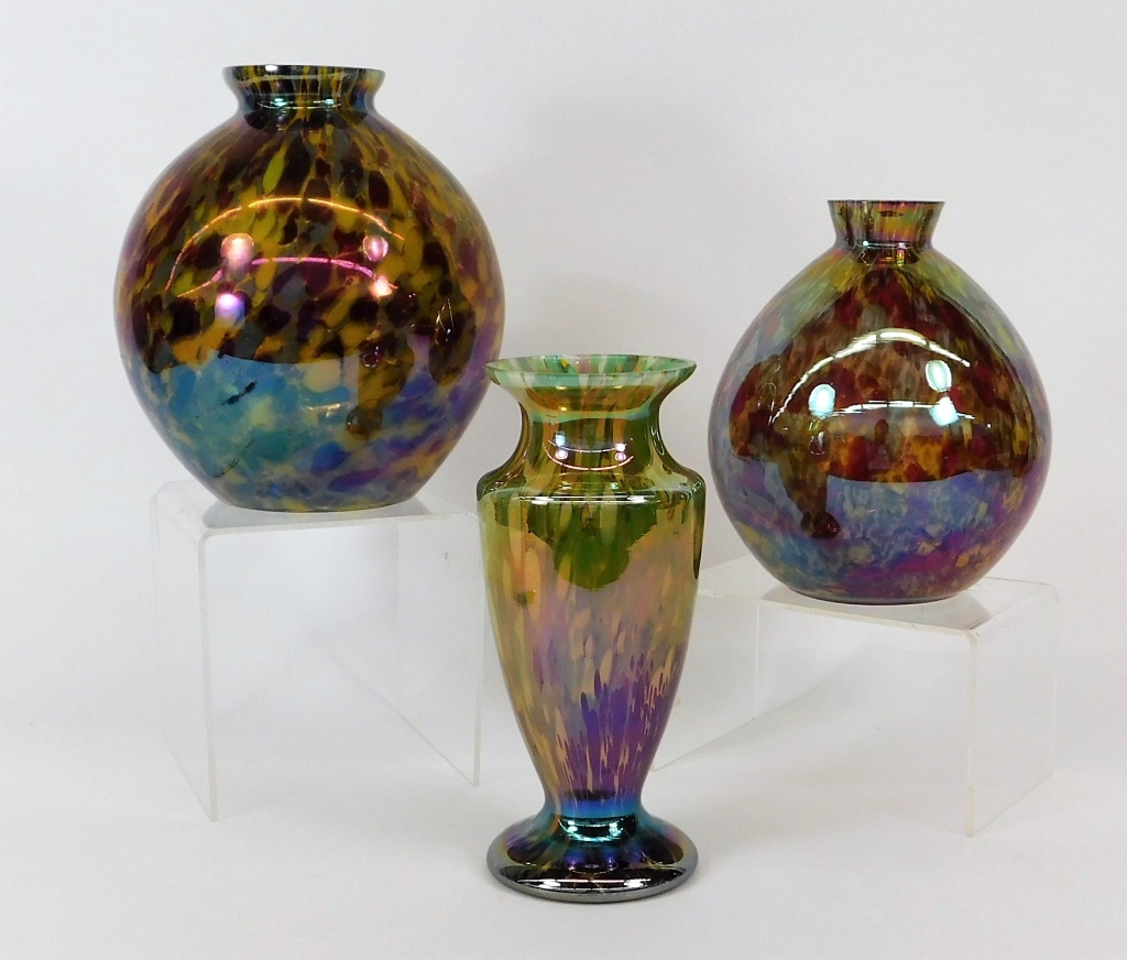 3PC KRALIK SPECKLE BOHEMIAN ART