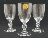 3pc Lalique Crystal 'Frejus' T