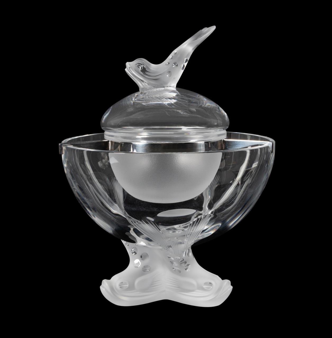 3PC LALIQUE 'IGOR' COLORLESS