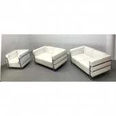 3pc Le Corbusier style Sofa, L