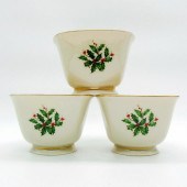 3PC LENOX HOLIDAY FOOTED TREAT