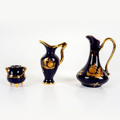 3PC LIMOGES FRANCE PORCELAIN