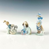 3PC LLADRO PORCELAIN FIGURINES