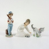 3PC LLADRO PORCELAIN FIGURINES