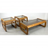 3pc LOU HODGES Table Set. Coff
