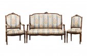3PC LOUIS XVI STYLE ORNATE CAR