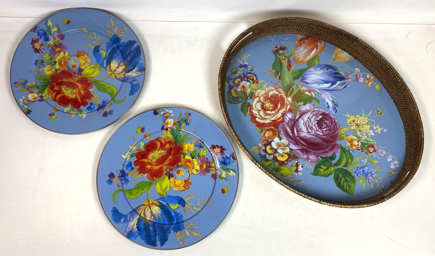 3pc MACKENZIE CHILDS enamel