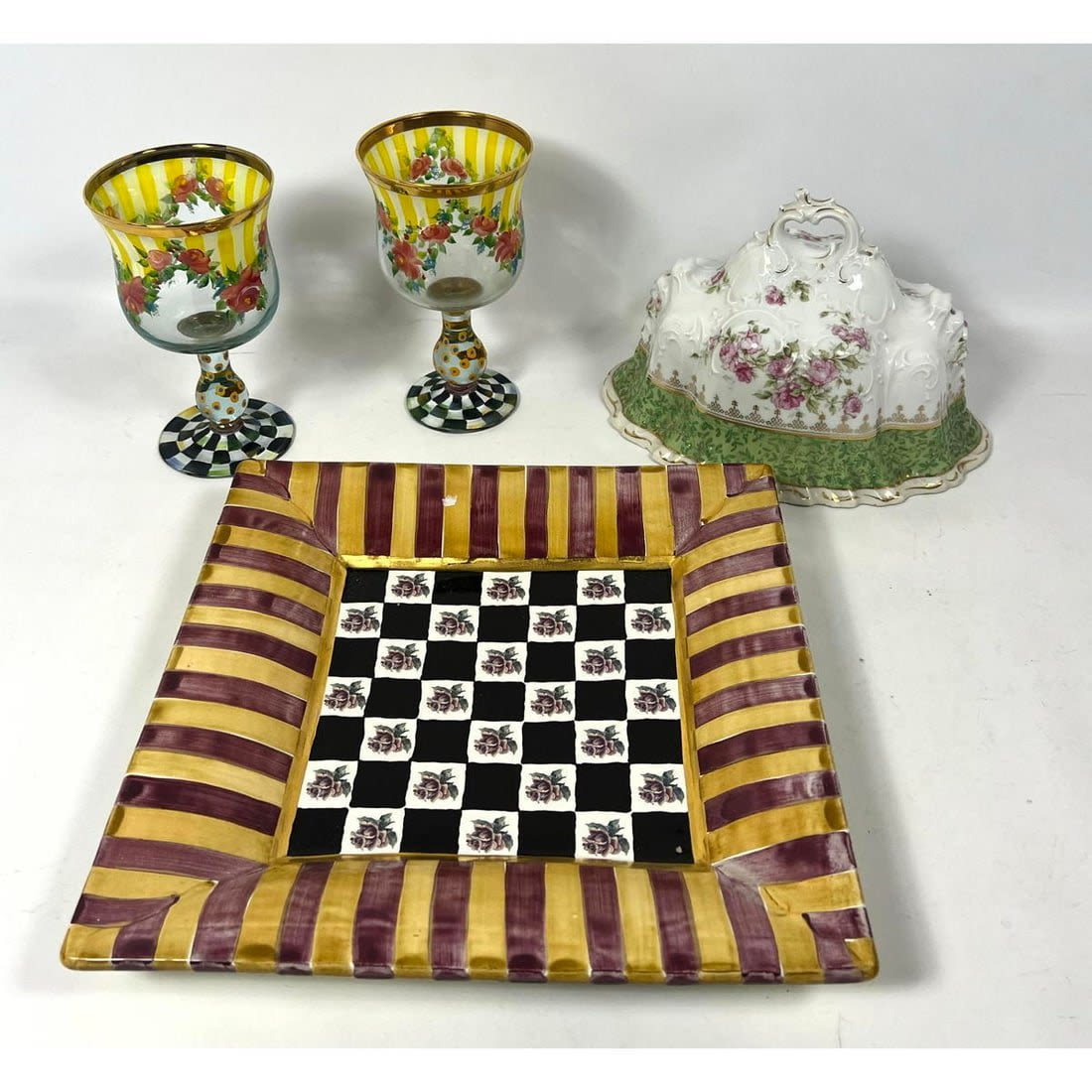 3pc MacKENZIE CHILDS Tableware.