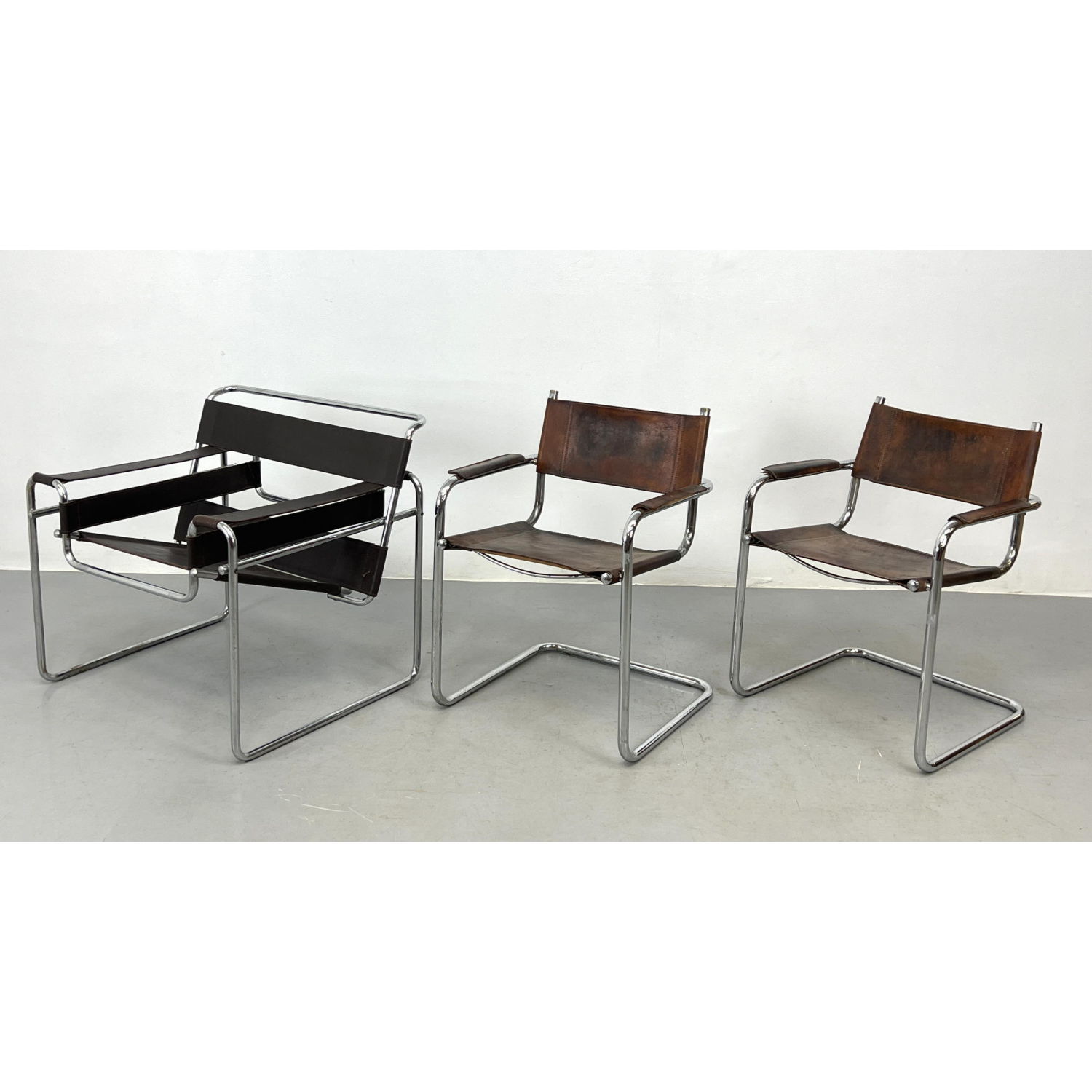 3pc MARCEL BREUER Leather Lounge