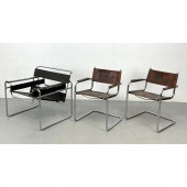 3pc MARCEL BREUER Leather Loun