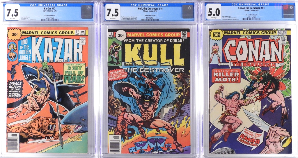 3PC MARVEL COMICS 30-CENT VARIANT