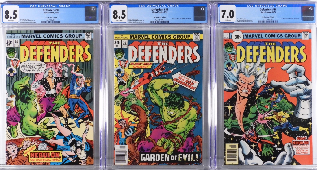 3PC MARVEL COMICS DEFENDERS #34 #36