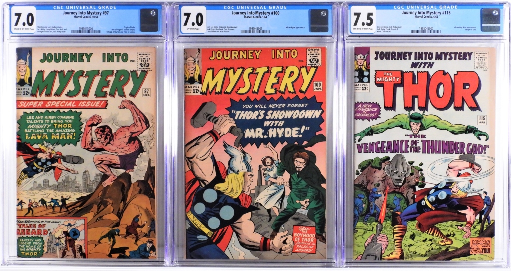 3PC MARVEL COMICS JOURNEY INTO