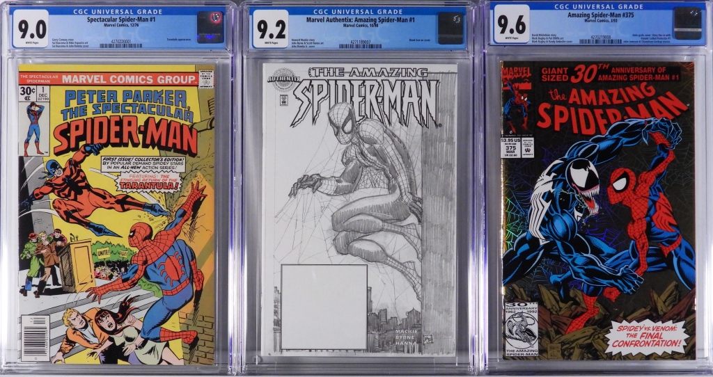 3PC MARVEL COMICS SPIDER-MAN CGC