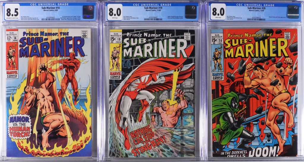 3PC MARVEL COMICS SUB-MARINER #14