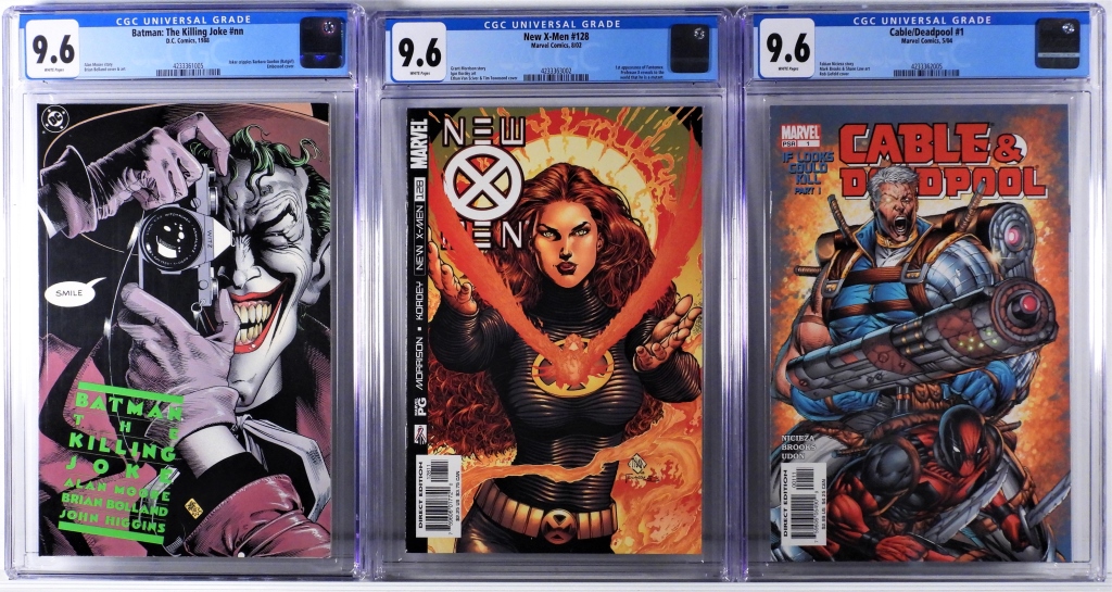 3PC MARVEL DC COMICS MODERN CGC