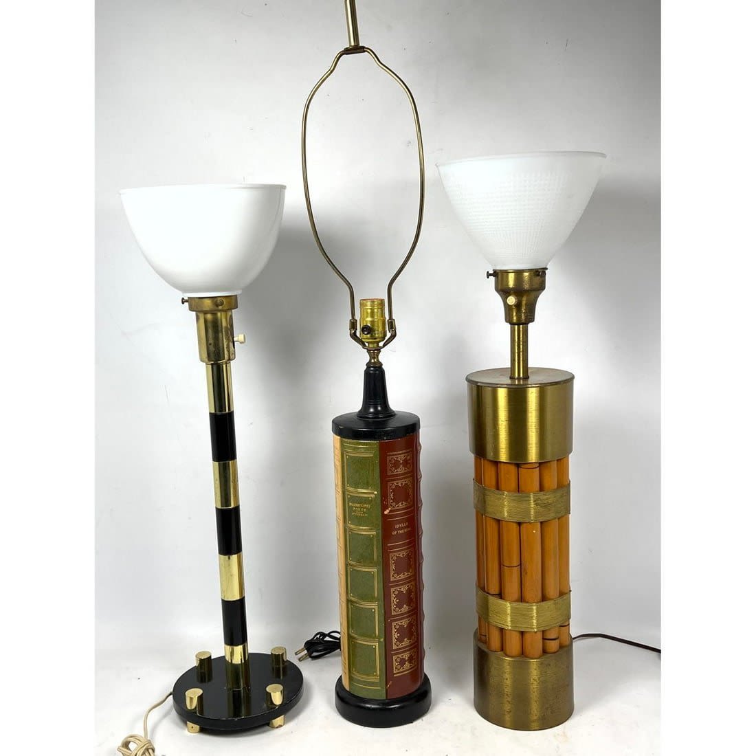 3pc Mid Century Modern Lamps.