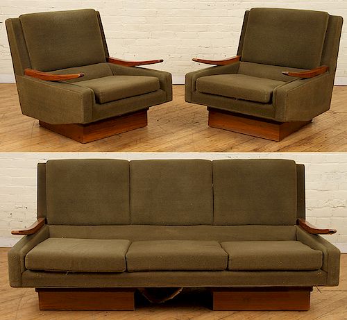 3PC. MID CENTURY MODERN LIVING ROOM