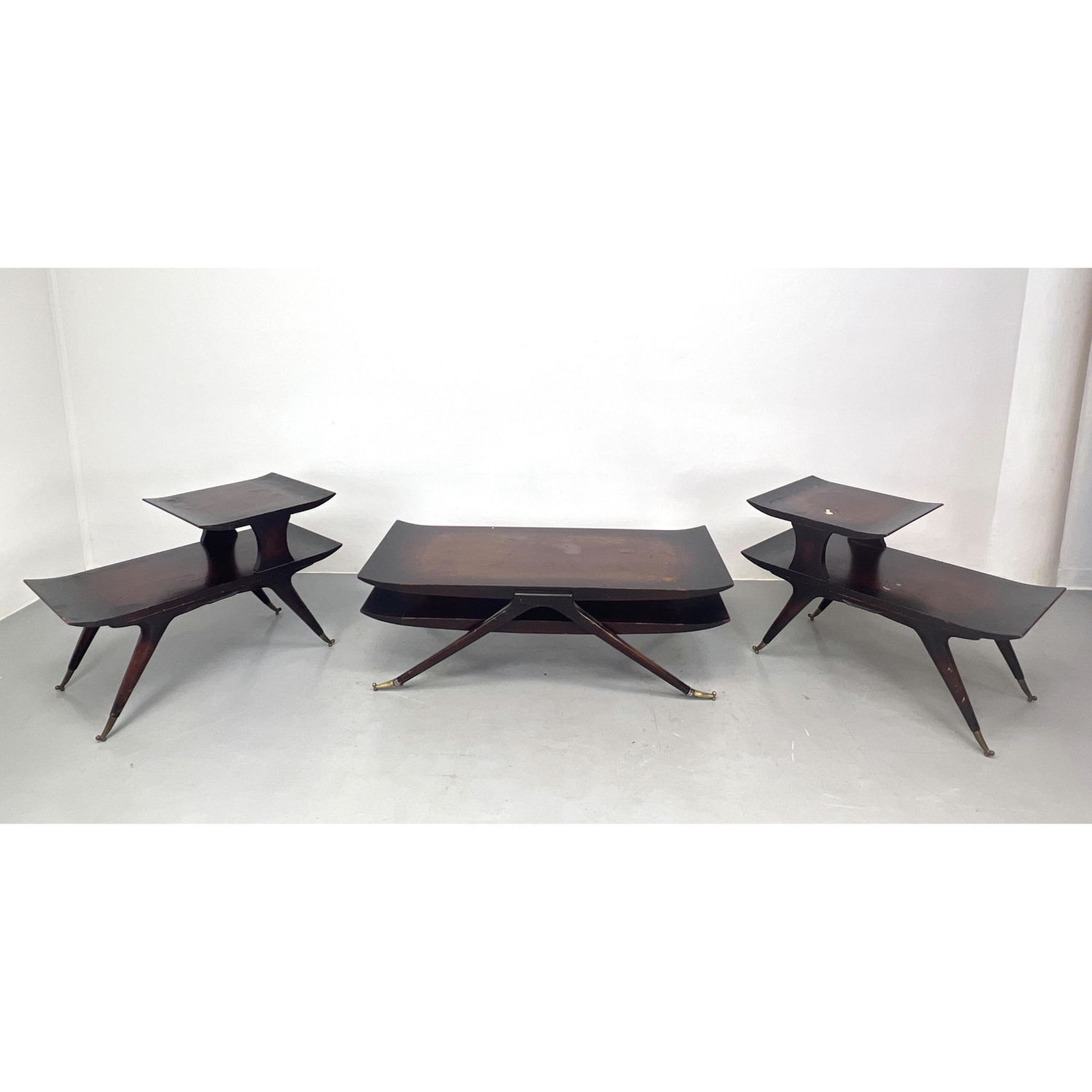 3pc Mid Century Modern Table.