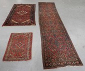 3PC MIDDLE EASTERN THROW RUGS