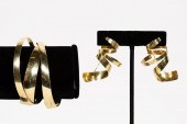 3PC MODERNIST BRACELET & EARRI