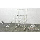 3pc Modernist Lucite Lot. 2 VA