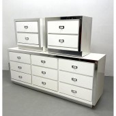 3pc Modernist White Laminate B