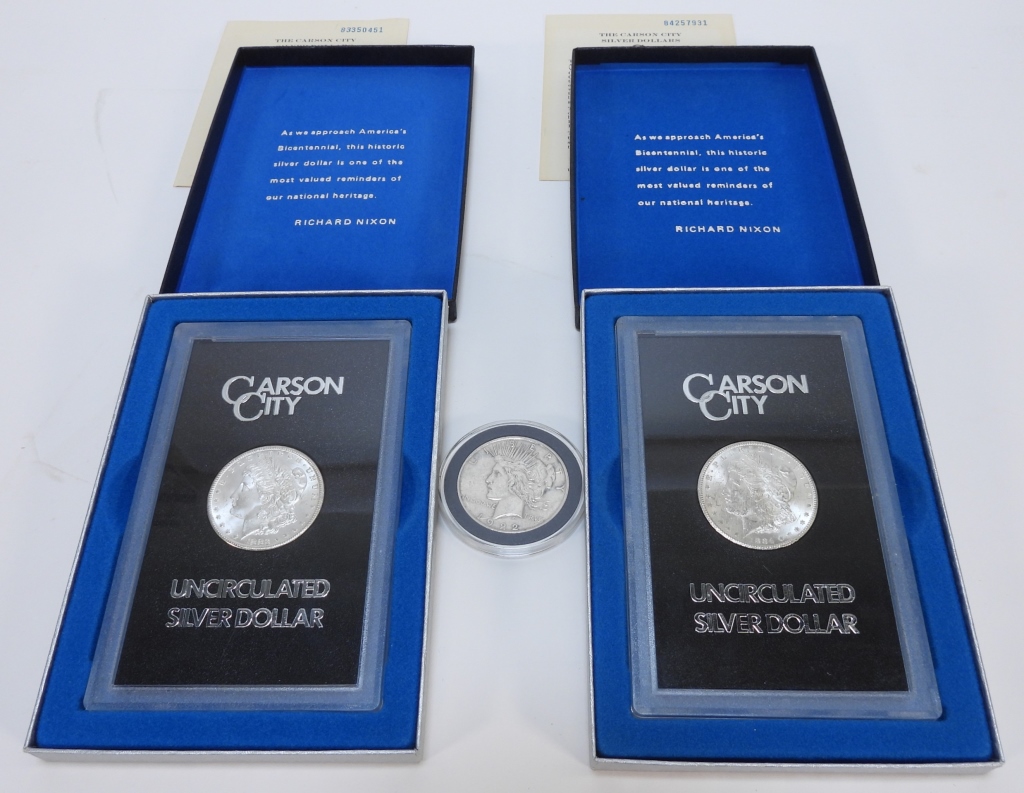 3PC MORGAN CARSON CITY & PEACE