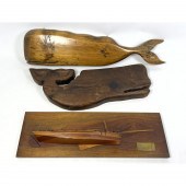 3pc Nautical Carvings. CARRIE
