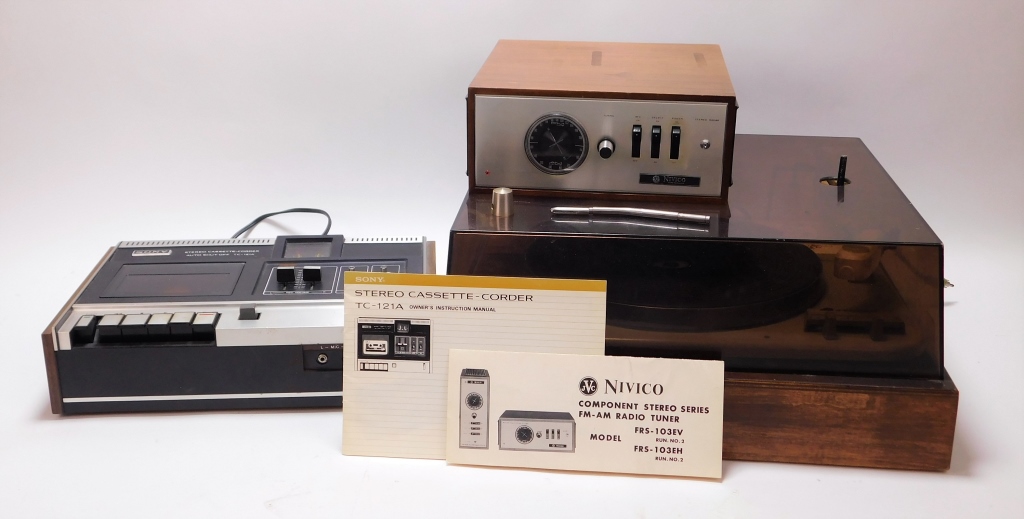 3PC NIVICO SONY GARRARD STEREO &