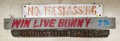 3pc Old Primative Wood Signs 3