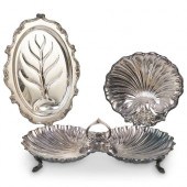 (3PC) ORNATE SILVERPLATE SERVI