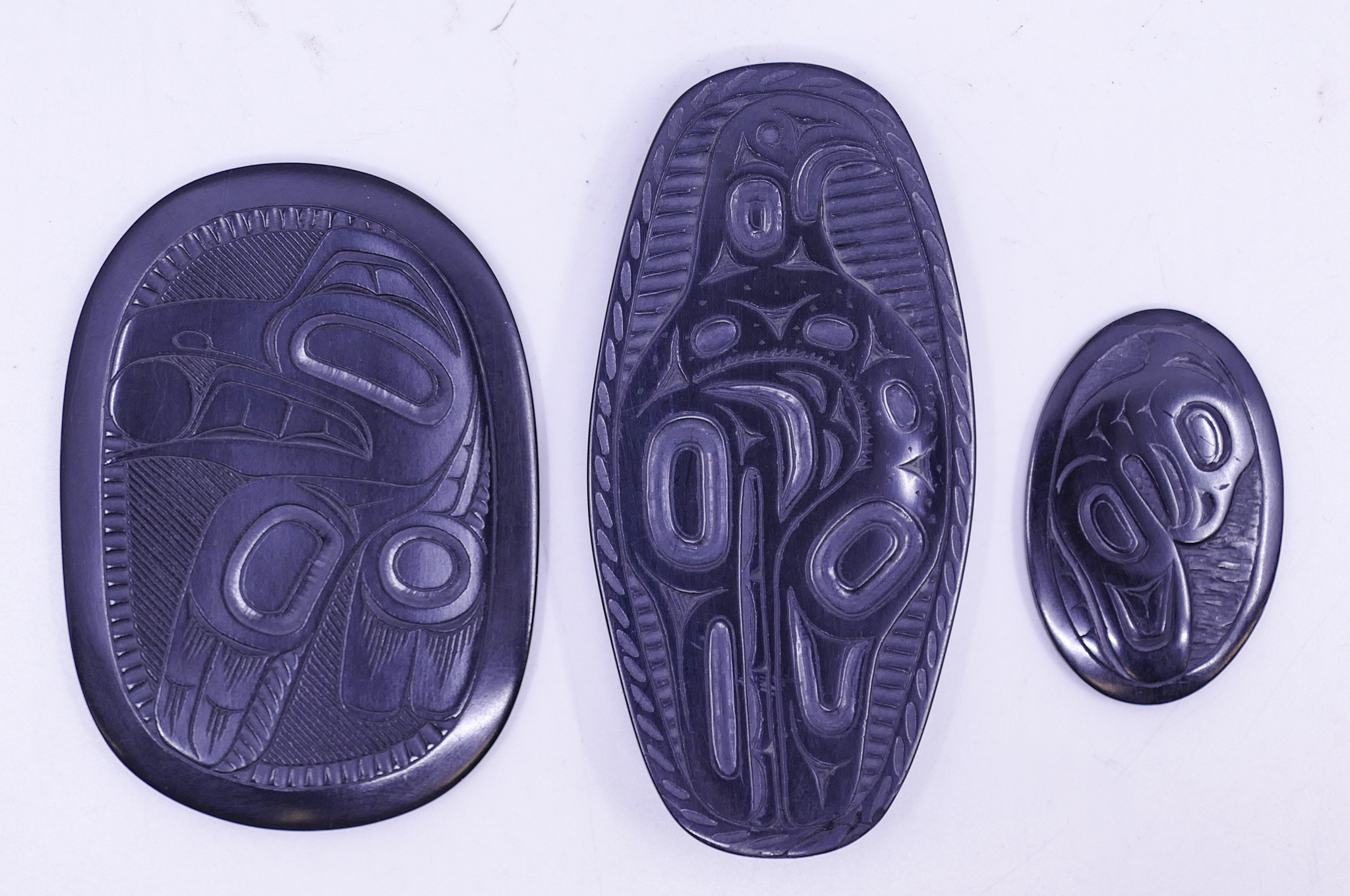 3pc Pat & Denny Dixon Argillite