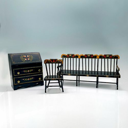 3PC PENNSYLVANIA DUTCH MINIATURES