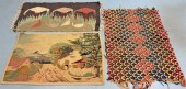 3PC PICTORIAL SCATTER HOOK RUG