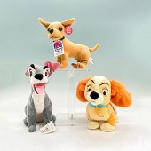 3PC PLUSH ANIMAL TOYS, LADY AN