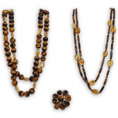 (3PC) POLISHED TIGER EYE JEWEL