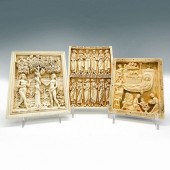 3PC RELIGIOUS RESIN WALL ART P