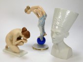 3PC ROSENTHAL NUDE FIGURE PORC