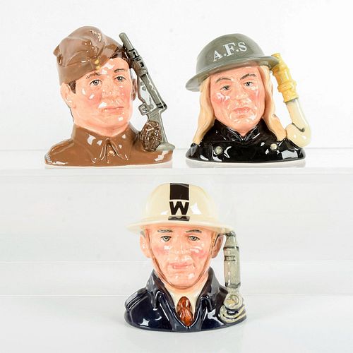 3PC ROYAL DOULTON WWII HEROES