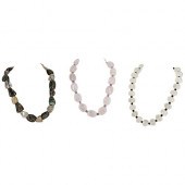 (3PC) SEMI-PRECIOUS STONE NECK