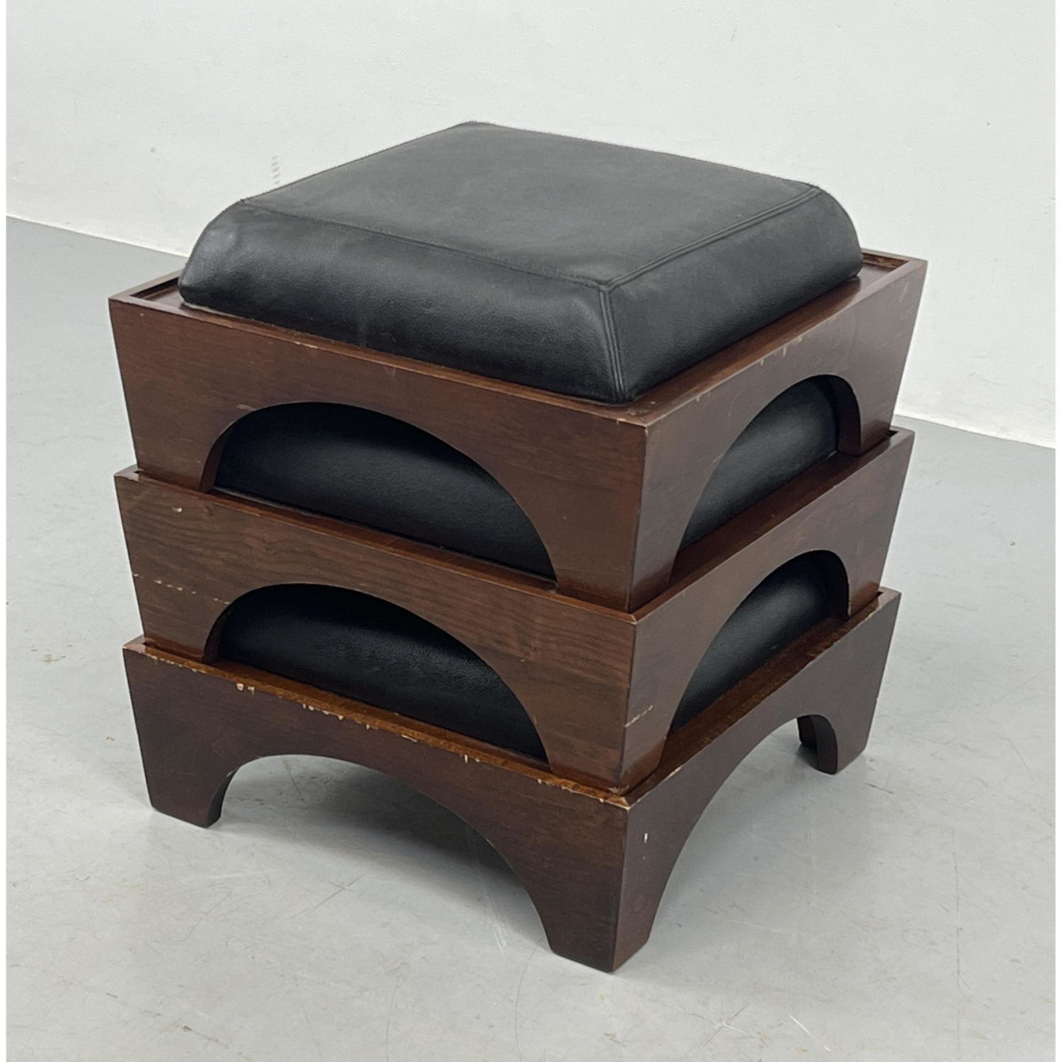 3pc Set Levenger stacking stools 