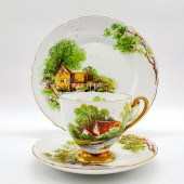 3PC SHELLEY ENGLAND TEA SET TR