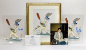 3PC SIGNED BUGS BUNNY AT BAT S
